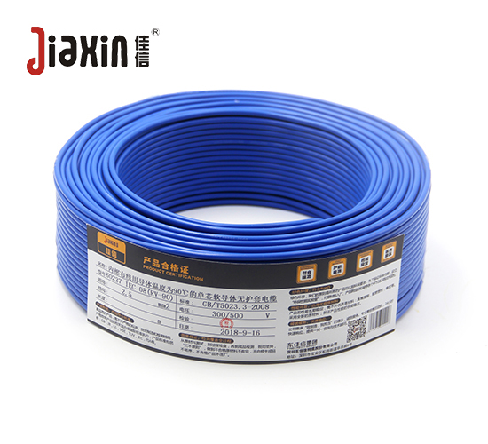 60227 IEC 08(RV-90)内部布线用导体温度为90℃的单芯软导体无护套电缆