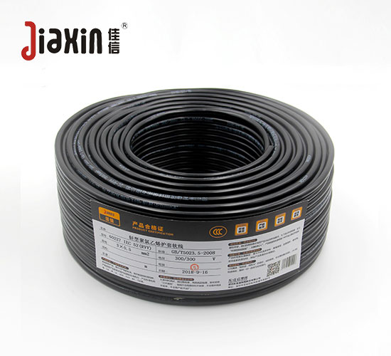 耐热125℃无卤低烟阻燃B类交联聚烯烃绝缘护套软电缆